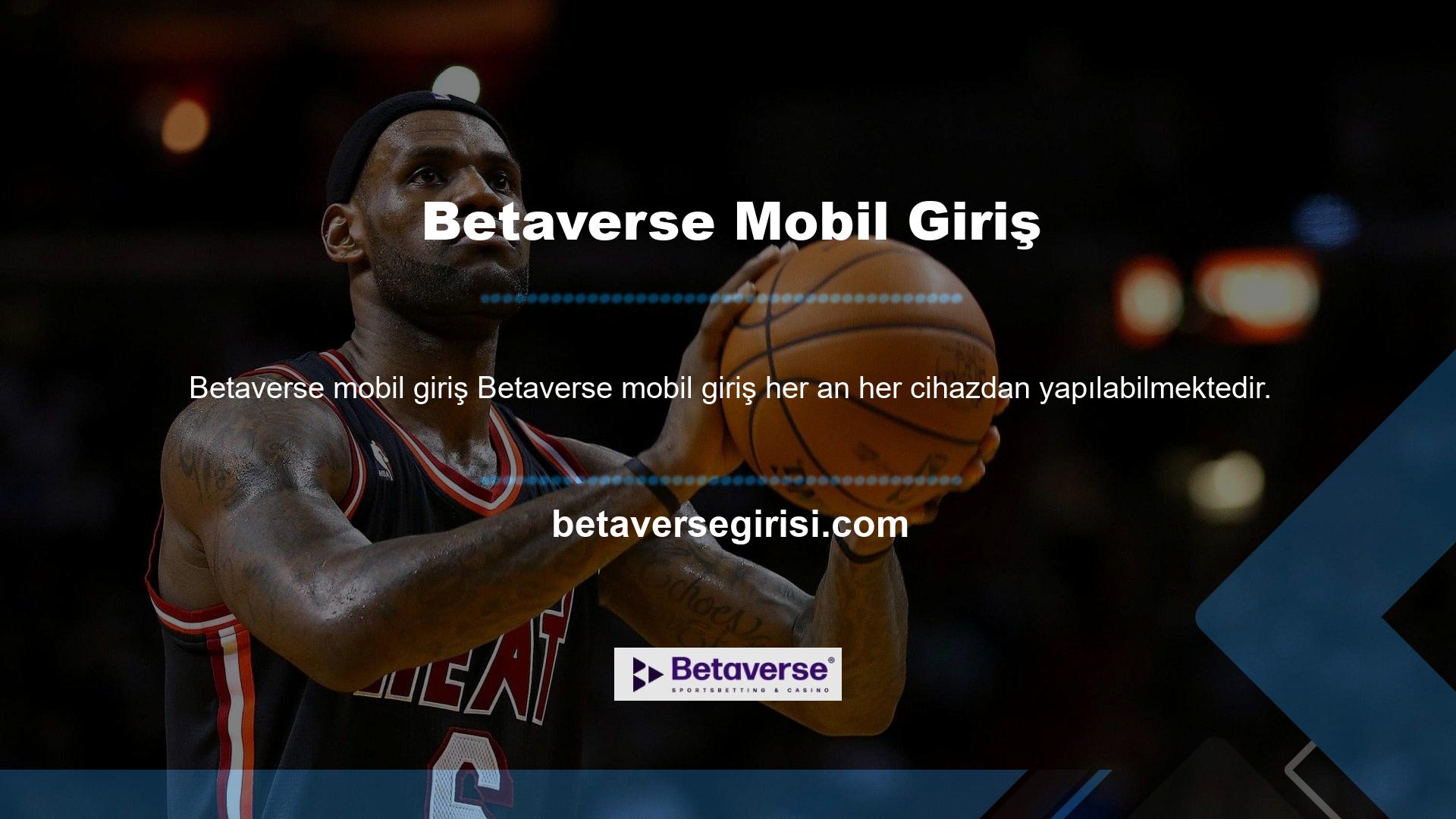 Betaverse web sitesine cep telefonunuzdan da erişebilirsiniz